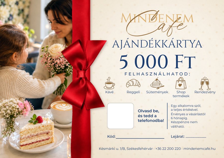 MINDENEM ajándékkártya 5 000 Ft