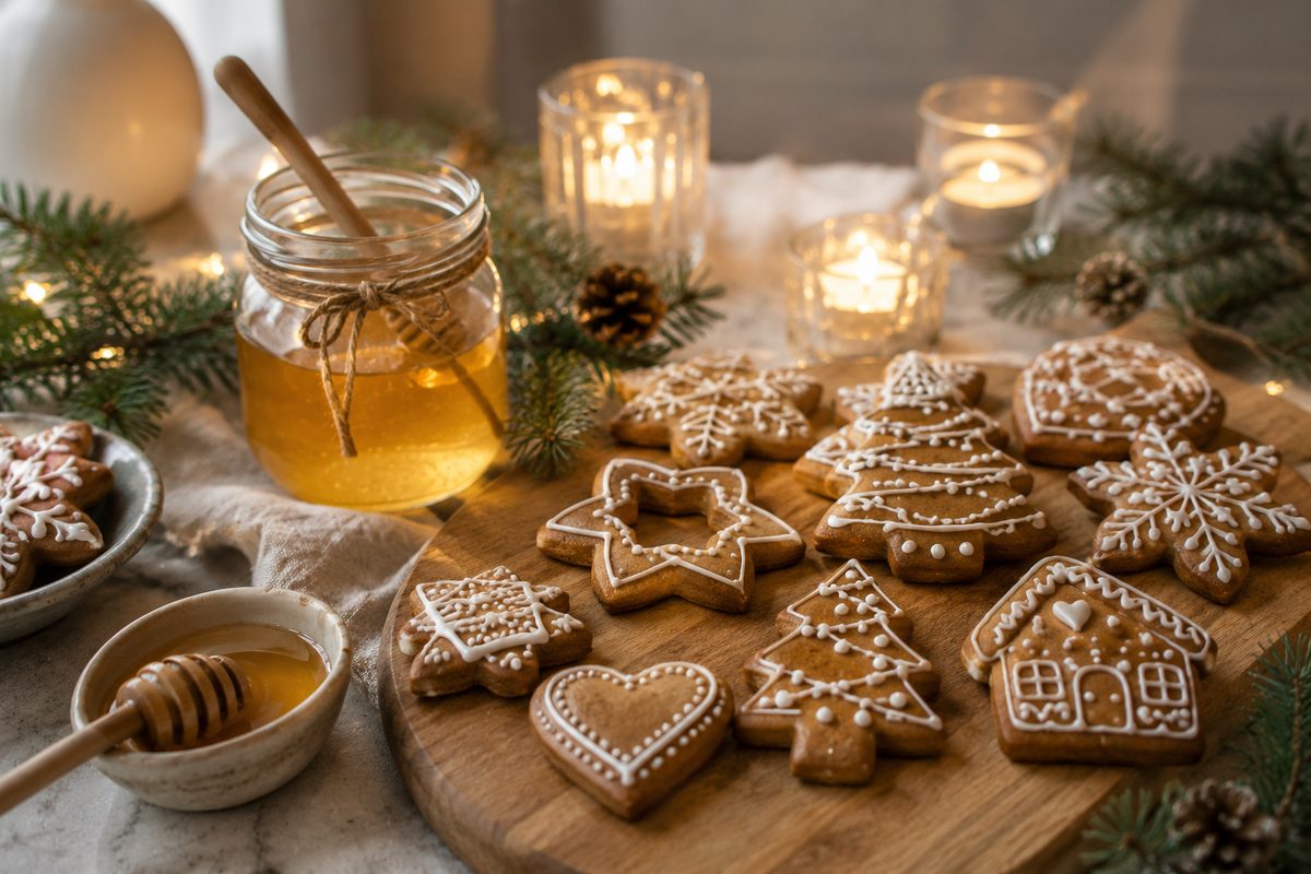Mézeskalács adventi kínálat, helyi mézzel